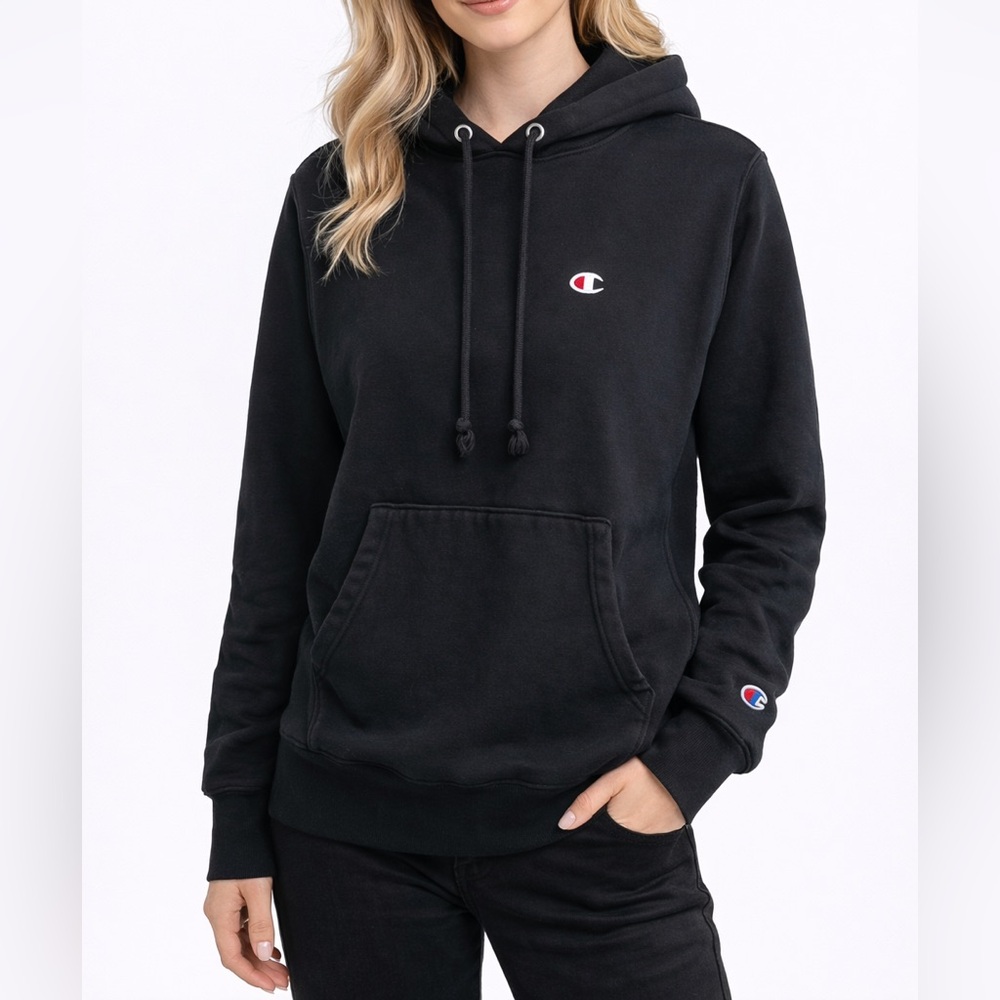 Champion Classic Black Hoodie Size Small